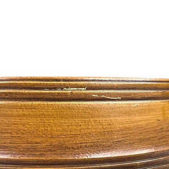 VINTAGE 1960's Burwood 4305 Large American Eagle Wall Clock 22” Faux Wood WORKS! - Picture 10 of 16